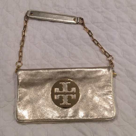 Tory Burch Handbags - Tory Burch beautiful Gold bag!